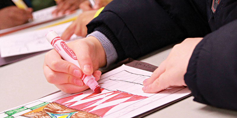 Children can learn about art and artists at the library. Photo credit - AADL.