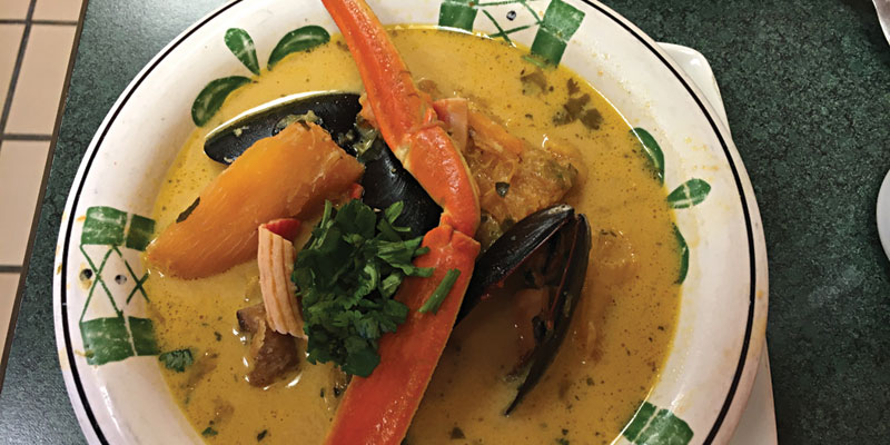 Food at Antonio's Coney Island.