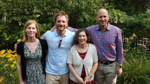 Melissa with her three children (from left to right)—Rachel, Charlie, and Rudi.