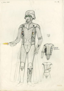 Stormtrooper costume sketch.