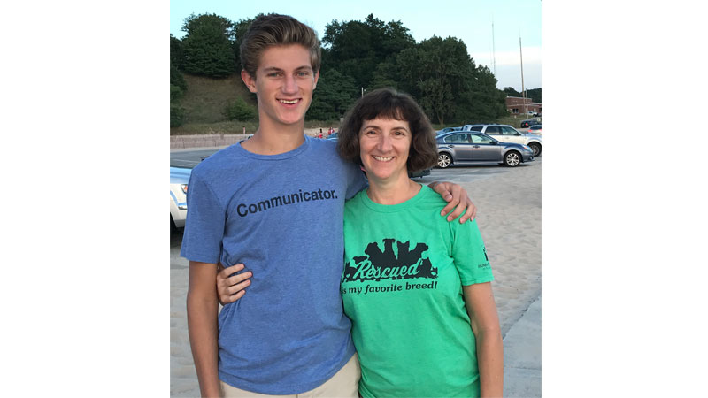 Josh Caldwell, pictured with his mother Terry, enjoys the freedom that comes with having a drivers license.