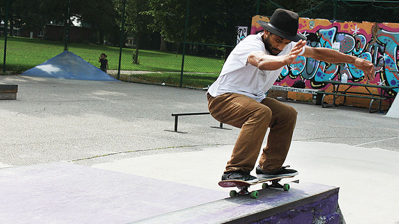 A plan to build a skate park in the Ypsilanti area is in the works thanks to a grant from the Tony Hawk Foundation and Ralph C. Wilson, Jr. Foundation. Cory Spivey, pictured here skating at the DIY Prospect Park, is part of a committee to spread the word about the benefits of creating a skate park in the community.