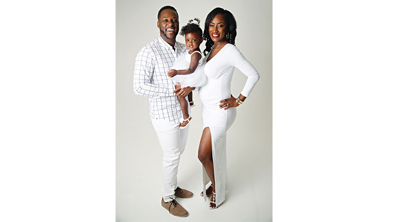 Kelvin and Toni Washington shown here with their daughter, Kennedi. Kelvin, who now lives with his  family in LA, grew up in Ann Arbor and graduated from Eastern Michigan University with a degree in film and telecommunications.