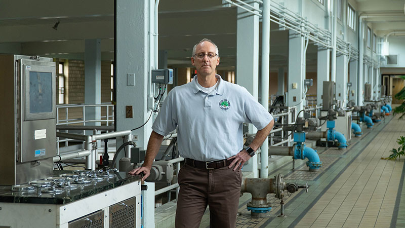 Brian Steglitz, Ann Arbor's Water Treatment Manager.