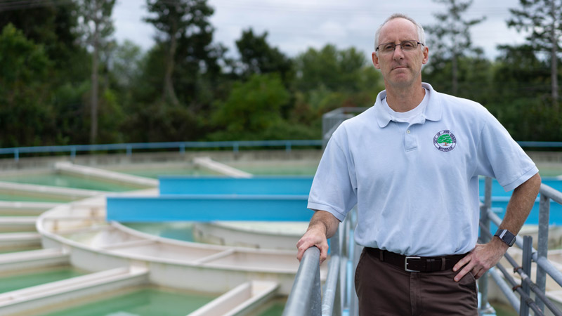 Brian Stieglitz, Ann Arbor’s Water Treatment manager. 
