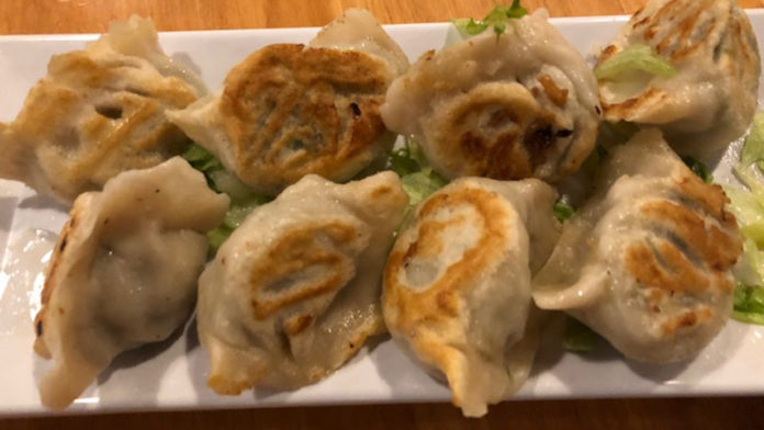 Pot stickers from Evergreen Restaurant