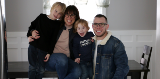 Danielle and Michael Gutelli with their sons Enzo and Ziggy