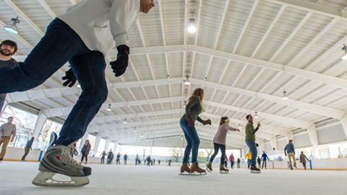 Ice skating