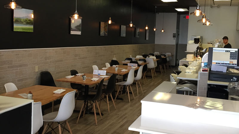 Interior view at Momo Sushi