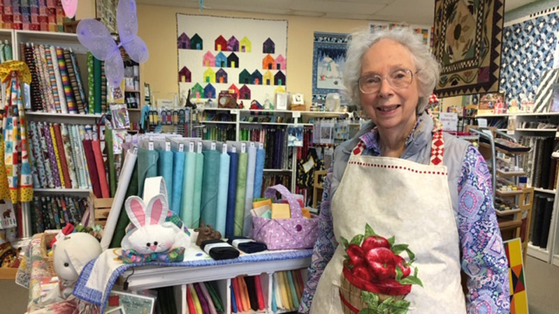 Mary Lindquist, owner of The Quilting Season in Saline.