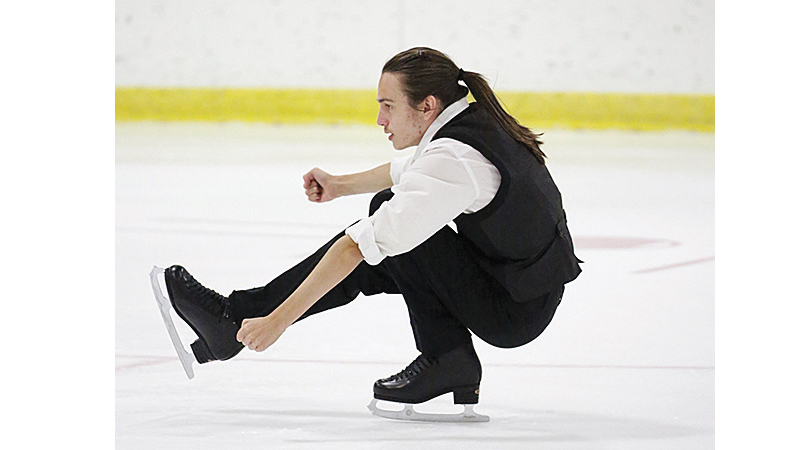 Alex Meints, 17, skated at the U.S. Nationals Gala at Little Caesar’s Arena in January. Photo contributed by Karen Meints