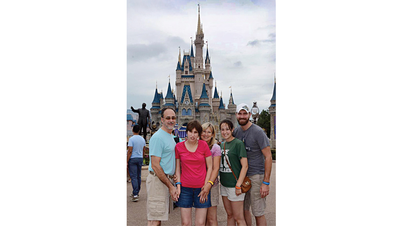 The Vinciguerra family are the owners of Helping Hands at St. Isidore Farm, which teaches special needs teens and adults about agriculture and animal husbandry. (Left to right: Mark Vinciguerra, Renee Vinciguerra, Denise Vinciguerra, Angela Whalen, Jon Whalen)