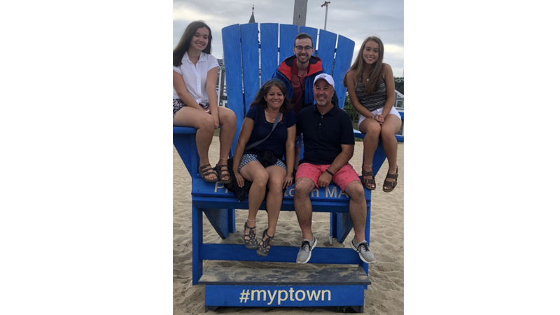 Ann Racette with her husband, Rich, and children Mary, 19; Richie, 23; and Ella, 14. She shares her passion for cooking with her family and with school-aged children with her cooking club.