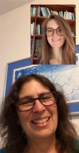 Piracha encourages a student during a virtual college advising consultation. Image courtesy of Shari Piracha.