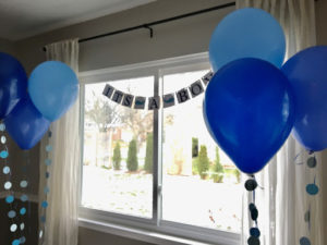 Baby shower decorations. Image courtesy of Ashley Branoff.