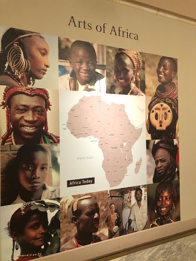 The Arts of Africa exhibit entrance. Image courtesy of Christina-Marie Sears.