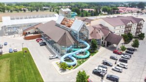 A picture of a resort.