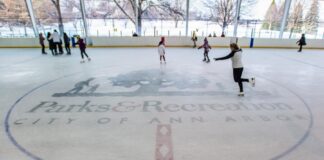 An ice rink in Ann Arbor.
