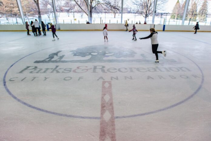 An ice rink in Ann Arbor.