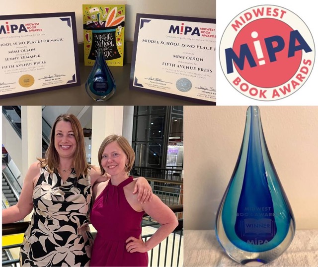 A collection of photos from an awards ceremony.