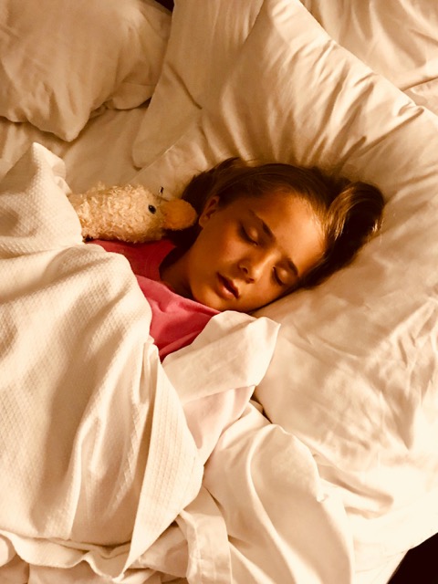 A child sleeping.