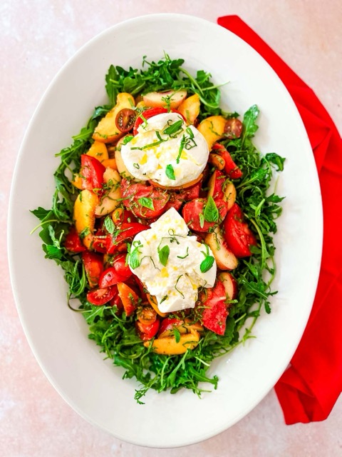 A tomato-inspired dish.