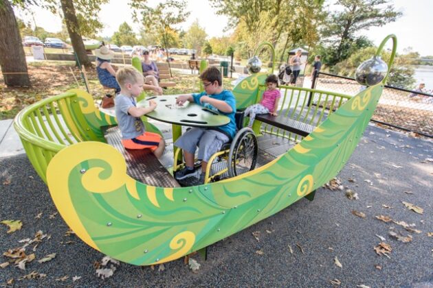 A photo of a playground.