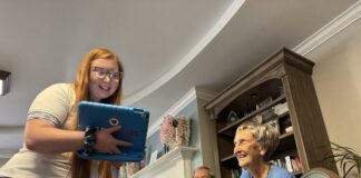 A group of people smiling.