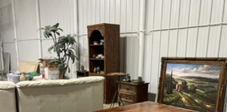 Multiple pottery wheels in studio