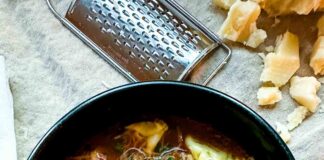 Sausage, tortellini and white bean soup