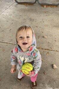 Baby with ball