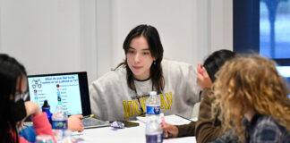 Kids working on computers
