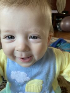 photo of child in vintage romper