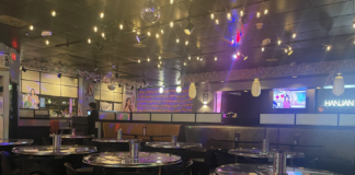 interior of trendy restaurant