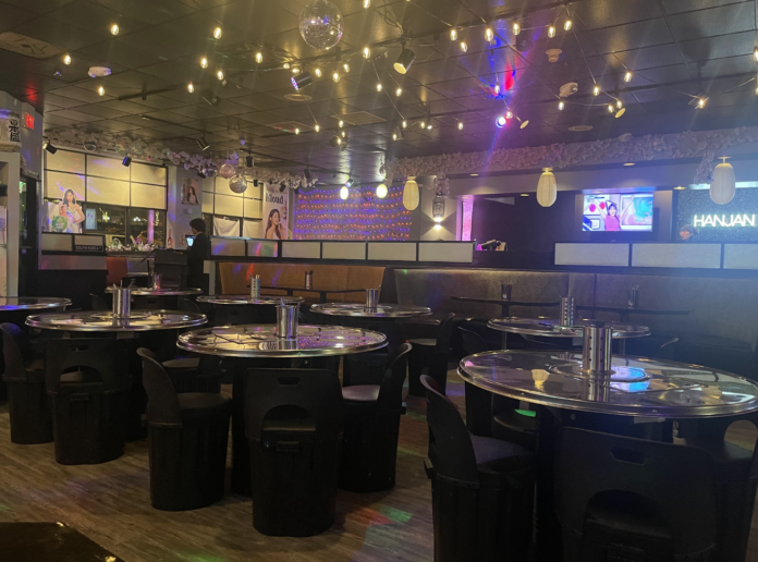 interior of trendy restaurant