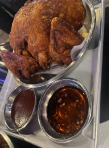 An entire fried chicken 