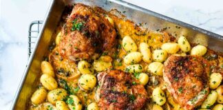 One Pan Chicken Piccata and Gnocchi