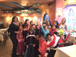 Group of children on field trip