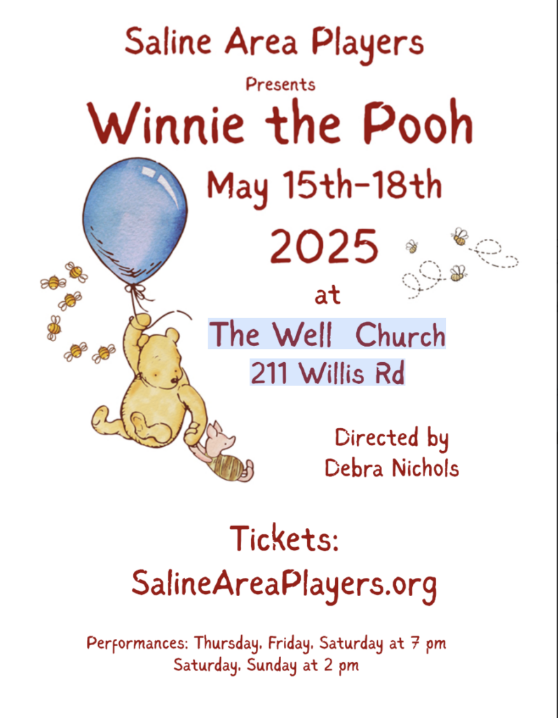 Saline Area Players Bring the Magic of Winnie the Pooh to the Stage